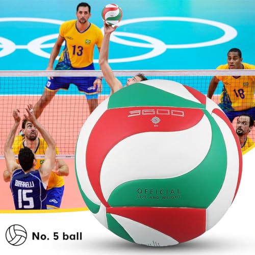 Image of Soft Rubber Lightweight Volleyball for Indoor Training Game Competition, Gym, Outdoor Beach Play, Gift for Kids,Fit for Beginner, Teenager, Adult, 1pcs