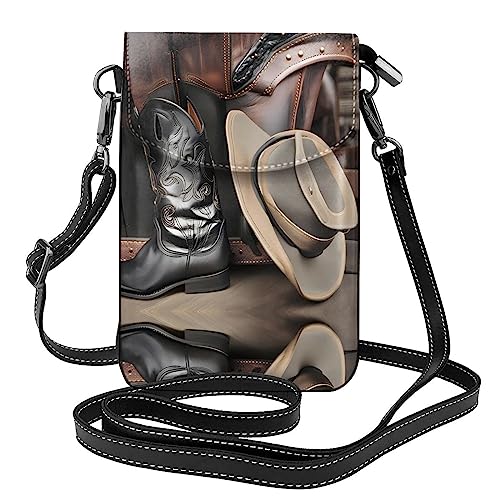 Sac téléphone portable en cuir noir idéal pour voyager léger en ville