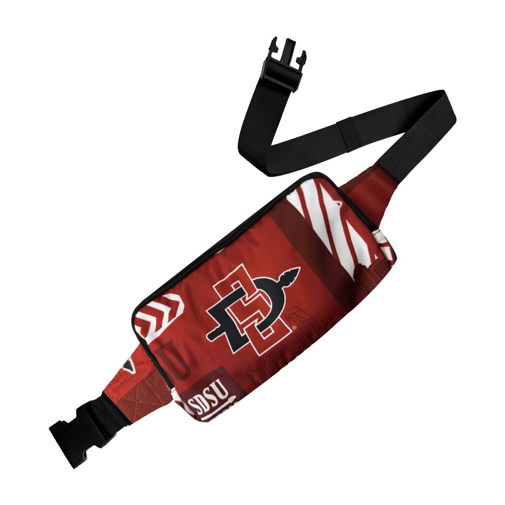 San Diego State Aztecs Fanny Pack Durable, Stylish, and Versatile Waist Bag for Travel, Hiking, and Everyday Use