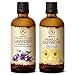 Ätherische Öle Set - 2x100ml - Ätherisches Lavendelöl und Vanille Oleoresin Öl - Aromatherapie GeschenkSet für Diffuser - Öle für Diffusers und Seifenherstellung - Öle für Kerzen und Romantik