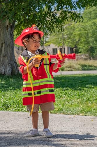 Theo Klein 8932 Feuerwehrspritze | Mit Wasserspritzfunktion und 2-Liter-Tank | Tragbar wie EIN Rucksack | Maße: 31 cm x 21 cm x 9 cm | Spielzeug für Kinder ab 3 Jahren