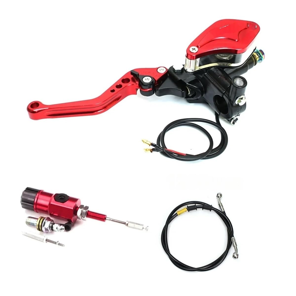 MLIOJU Motorcycle Clutch Lever 22mm Motorcycle Hydraulic Clutch Brake Master Cylinder Lever for Dirt Bike Sport Bike Scooter Motocross Off Road