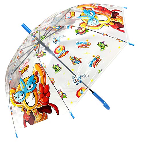 Paraguas Superzings Paraguas Transparente Infantil Automático Paraguas Superthings Secret Spies Niño, 68cm