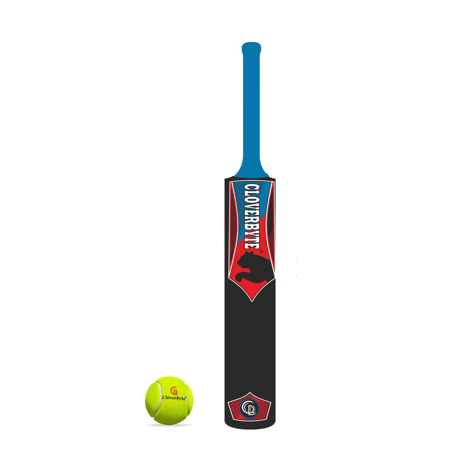 CLOVERBYTE Junior 3 No. Size Hard PVC Plastic Bat with Tennis Ball for 4-8 Years Kids Cricket Kit (Black Green) (B0C94L7VMP) Amazon Price History, Amazon Price Tracker