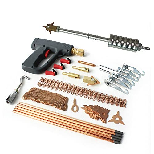 Froulaland 86 piezas de herramientas de reparación de abolladuras para carrocería del coche, kit de reparación de abolladuras, kit de eliminación de abolladuras, kit de eliminación de abolladuras,