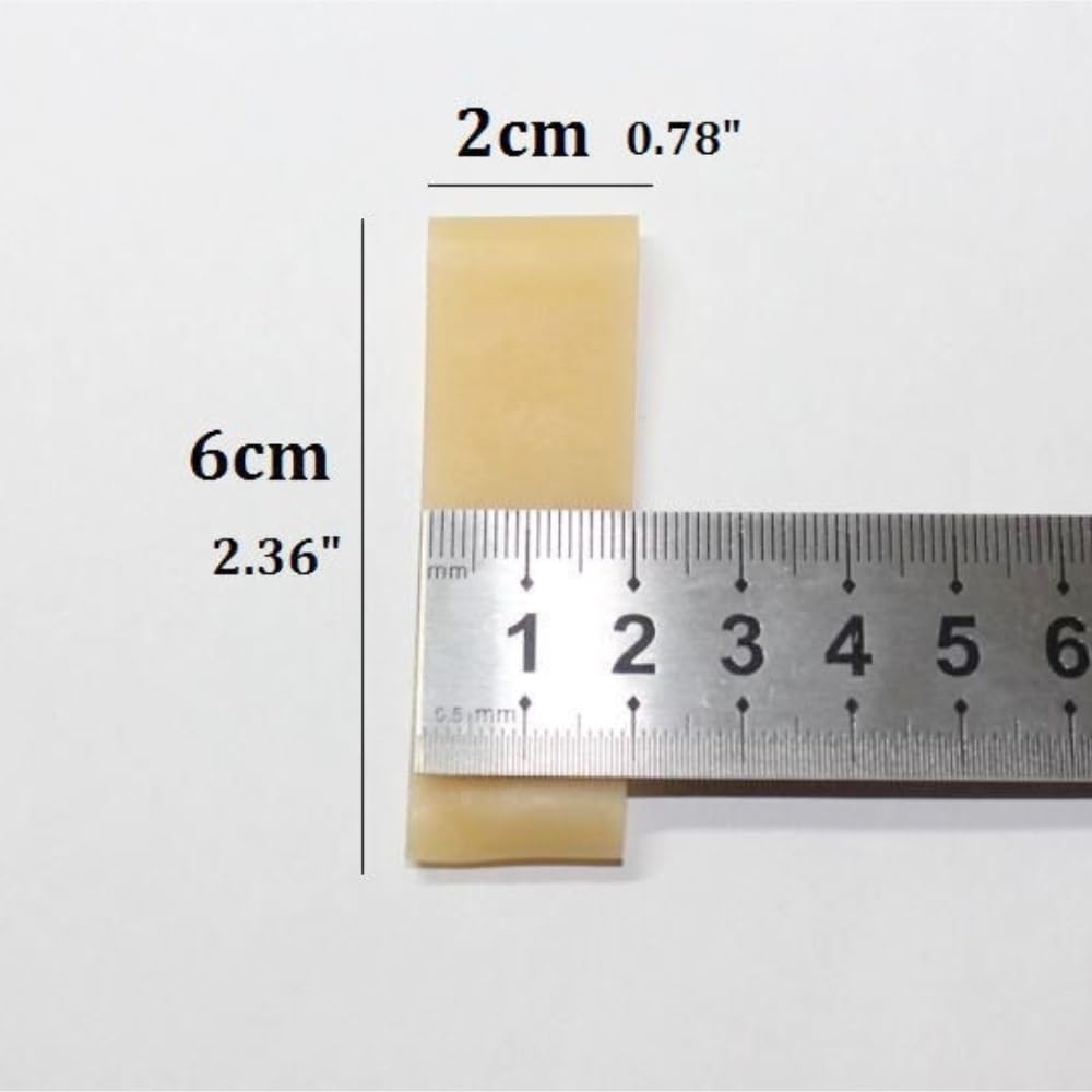 Elastici, Elastici in Silicone Giallo 60x20 mm Confezione da 20
