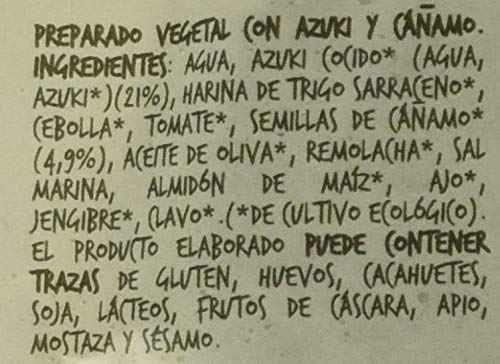 BEDEKO BURGUER AZUKI HEMP BIO 150g