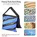 EMART Heavy Duty Sandbag Photo Studio Weight Bag Saddlebag Design for Photography Light Stand Tripod, Outdoor Patio, Sports, Pop up Tent, Umbrella Base, Camping, Fishing Chair -4 Packs Set(Blue)
