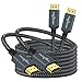 Twozoh 4K HDMI Cable 2M 2 Pack, Nylon Braided HDMI Lead Support 18Gbps 3D/4K@60Hz/ 2160P/1080P