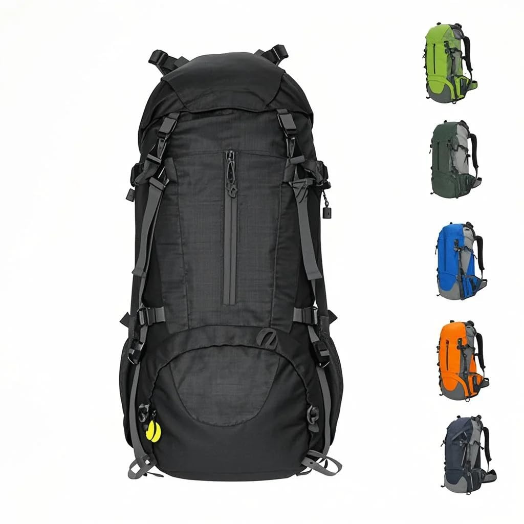 50L Wassersport Wandern Camping Reiserucksack Bergsteigen Rucksackreisen Trekking Rucksack mit Regenschutz