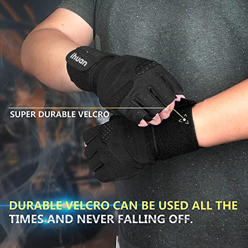 Ihuan Ventilated Weight Lifting Gym Workout Gloves thumb #3