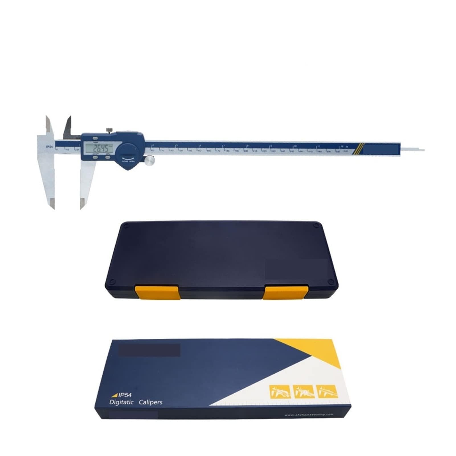 EDEDE Calibre Digital, Calibrador de Alta precisión de 150 mm de Acero Inoxidable Digital de Acero Inoxidable de Acero Inoxidable Herramientas de medición(0-300 mm)