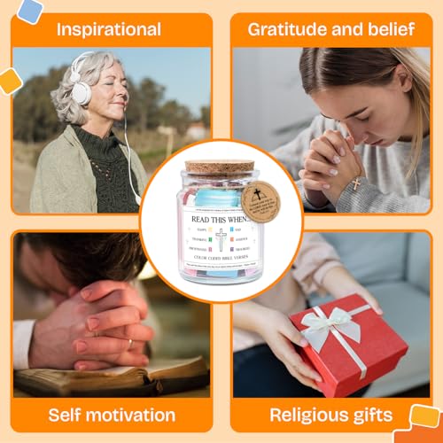 Image of NewEleven Christian Gift For Her, Friends - Confirmation Gifts for Boys, Girls - Inspirational, Birthday Gift From Bestie, Family, Coworker - Bible Verse Jar