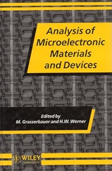 Hardcover Analysis of Microelectronic Materials and Devices Book