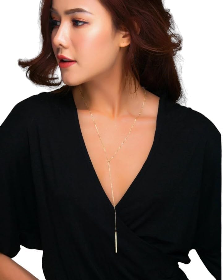 HotMixCold Skinny Bar Y Necklace