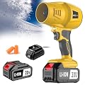 4.0Ah Cordless Snow Blower, Electric Cordless Leaf Blower with Battery and Charger, 20V Lightweight Battery Powered Air Blowers for Lawn, Patio, Car Dryer Snow Blower Turbo Fan