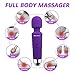 HEHUI Wand Massager Powerful, Cordless Rechargeable Wand Massager with 8 Powerful Speeds and 20 Modes,Waterproof Handheld Personal Wand Massager for Back Neck Shoulder Legs