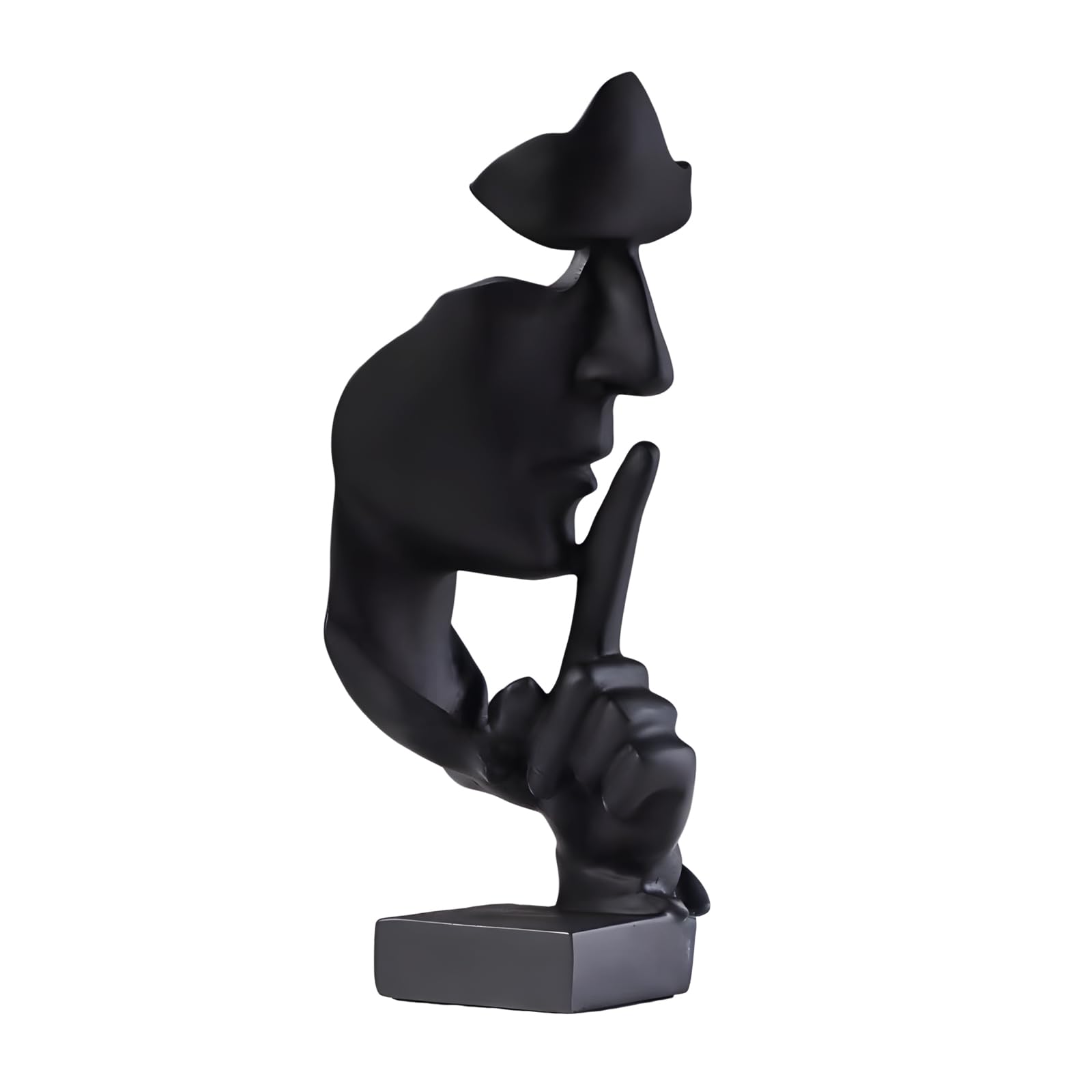 aboxoo Statue, Metal Plastic, Black