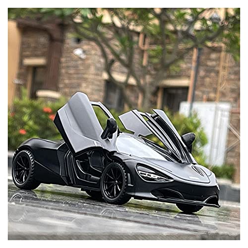 CAILING Alloy Diecast Car Model Kits 1:32 for Mclaren 720s Simulation One Piece Sports Car Model Metal Diecast Toy with Sound Light for Gift Collection Photo Video Scene Props (Color : Black)