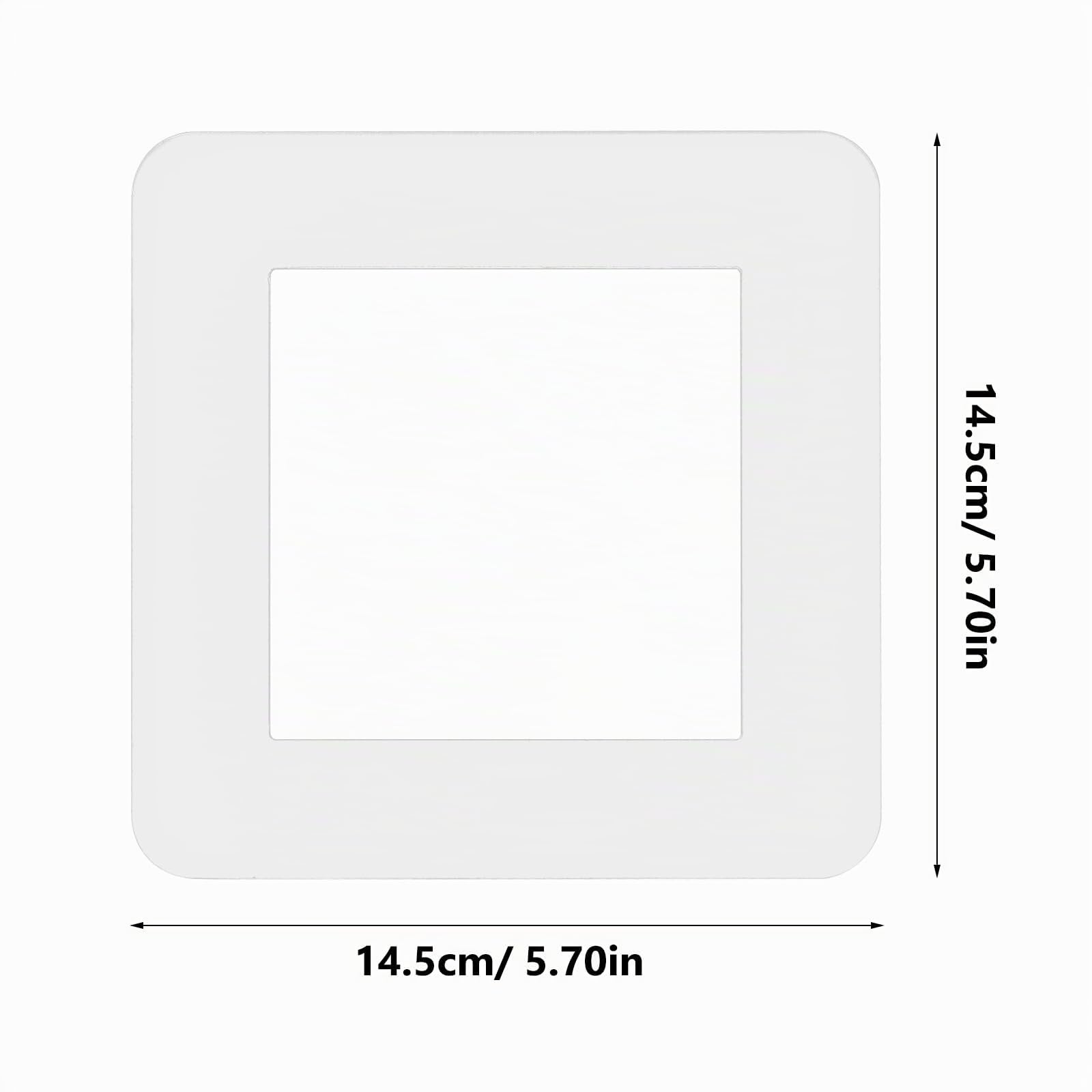 UKCOCO 5 Piezas Cubierta Protectora para Interruptores: Placas Acrílico Transparentes Elegantes y Prácticas - Para Pared, Enchufes, Dormitorio y Salón, Fácil Montaje y Contra Suciedad
