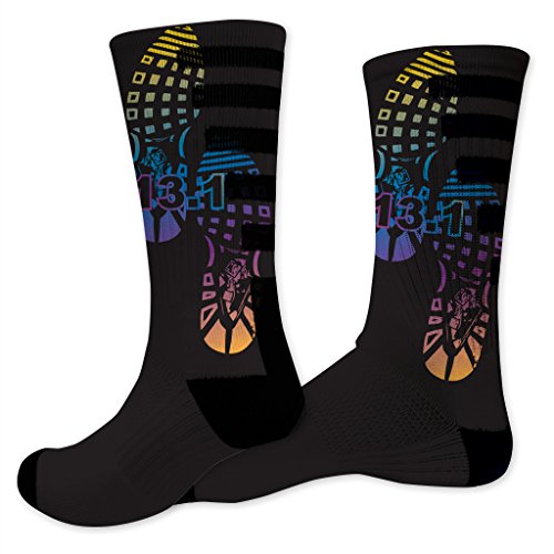 VictoryStore Half Marathon Performance Crew Sock - Design 1