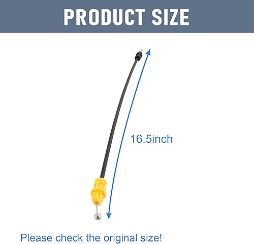 Miniatura 4 de Cable de pestillo de puerta compatible con Chevrolet Tahoe Silverado GMC Yukon Sierra 2007-2013, 16.5 pulgadas para cerradura de puerta eléctrica