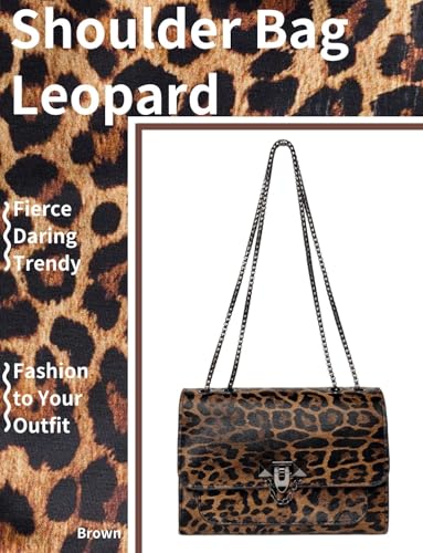 Leopard Print Purses For Women Cheetah Purses Small Shoulder Bag Vintage Handbag Crossbody Bags Clutch2