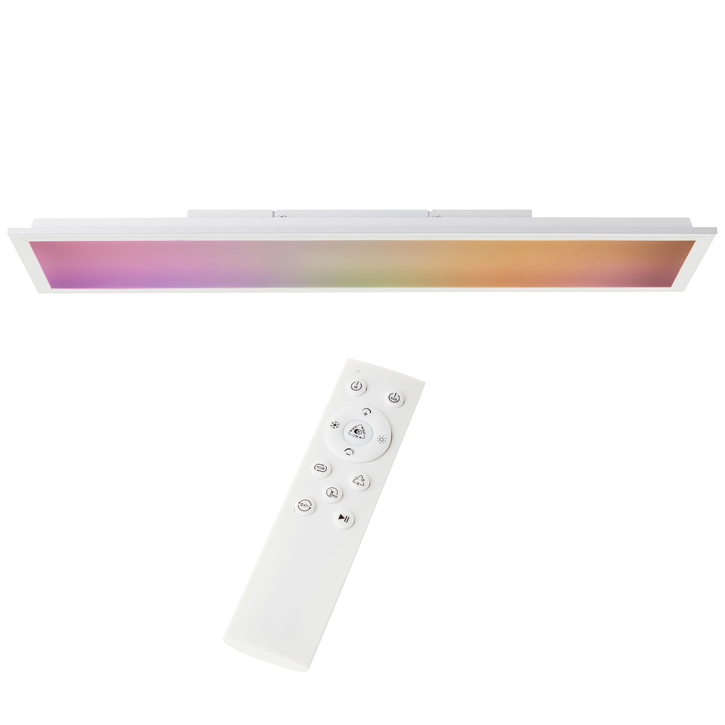 Lightbox Basic Pannello a LED per montaggio in superficie | 80 x 20 cm | dimmerabile tramite telecomando | pannello per parete e soffitto con luce frontale digitale a LED RGB e CCT (3000-6500 K) |