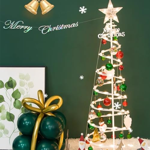 Foldable Tree Shape LED Christmas Lights Indoor Winter Wonderland Decor - image 3