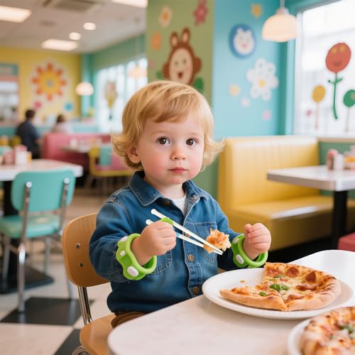 kids chopsticks 2 pairs training chopsticks for toddler beginners preschool baby children learning practice hand eye coordination training and development