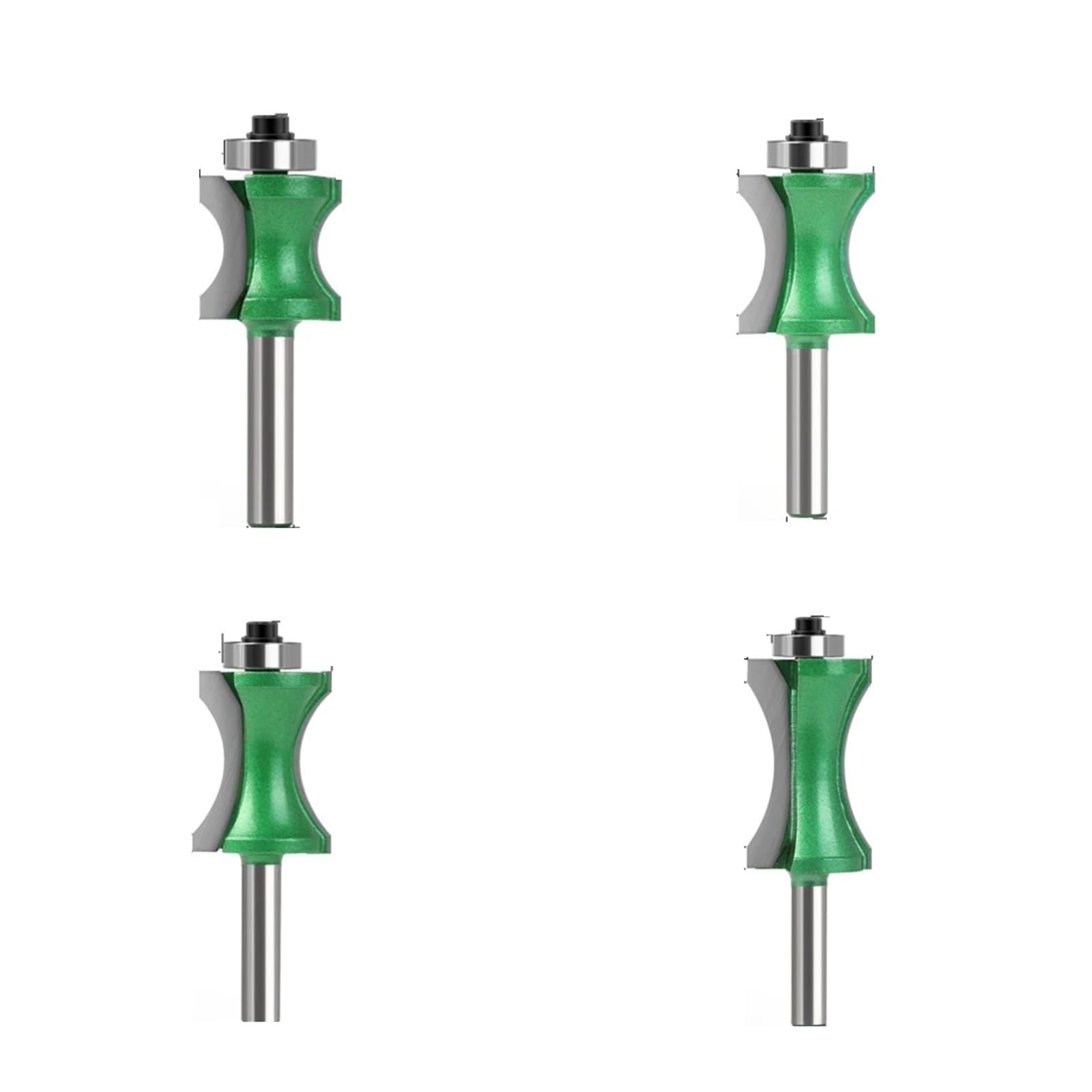 1 pieza/4 piezas de brocas semicirculares de 8 mm con borde convexo for fresa de madera, herramienta de carpintería, fresa de grado industrial.(4PCS)