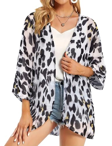 Image of BB&KK Women's Floral Kimono Summer Short Cover Ups Tops