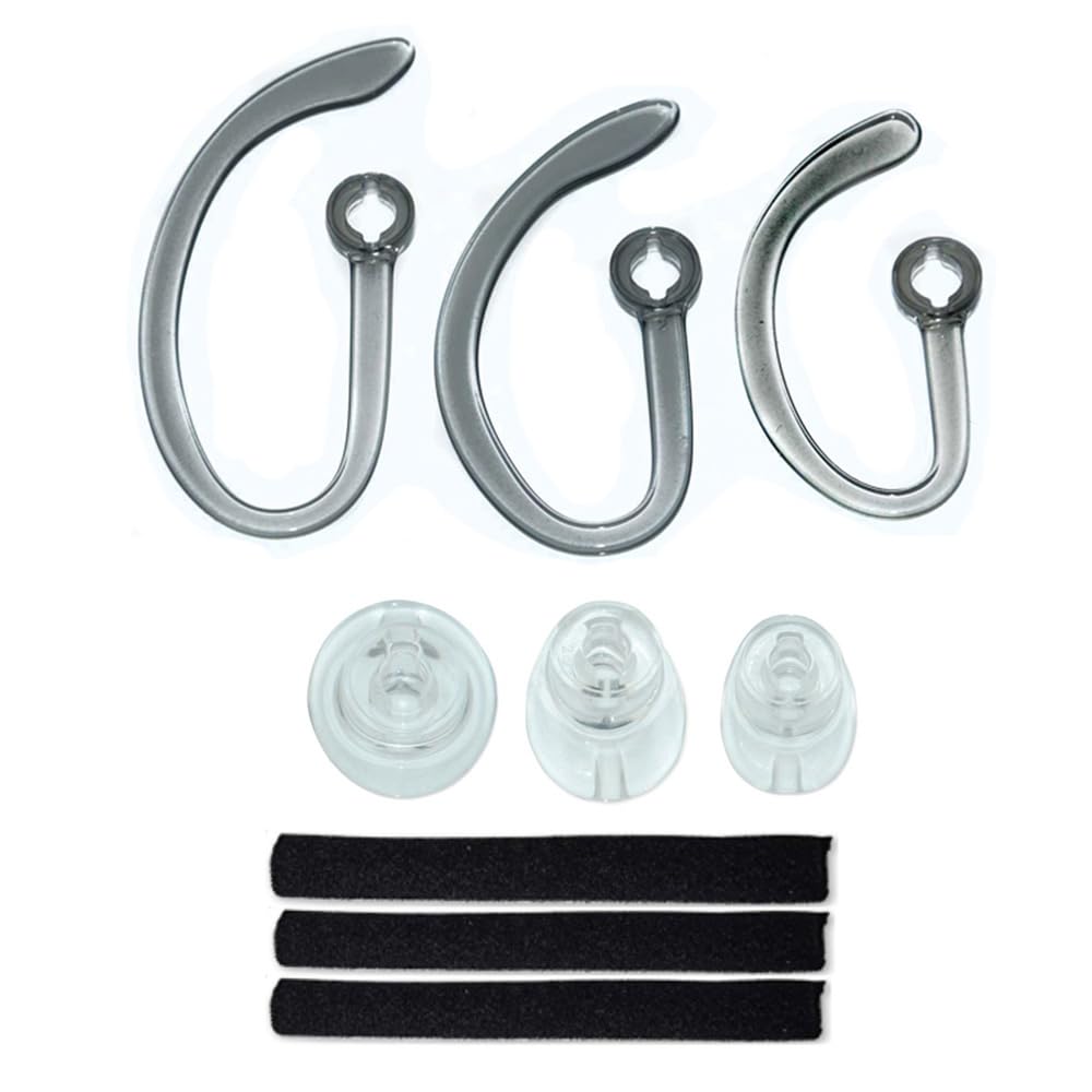 Aginkgo CS540 Eartips Set, Ear Hook Loops, Comfortable Ear Tips Foam Spare Ear Gels Secure Fit for Plantronics CS540 Savi W440 W740 W745 WH500 Headset