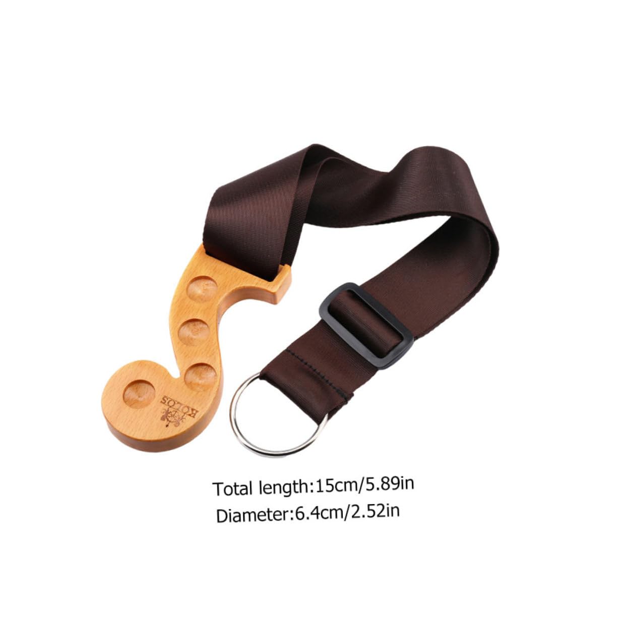 WHAMVOX Cello Accessories Endpin Anchor Non Slip Wooden Bass Stopper Non-slip Cello Pads 4 Adjustment Holes Light Yellow Sturdy for Cello