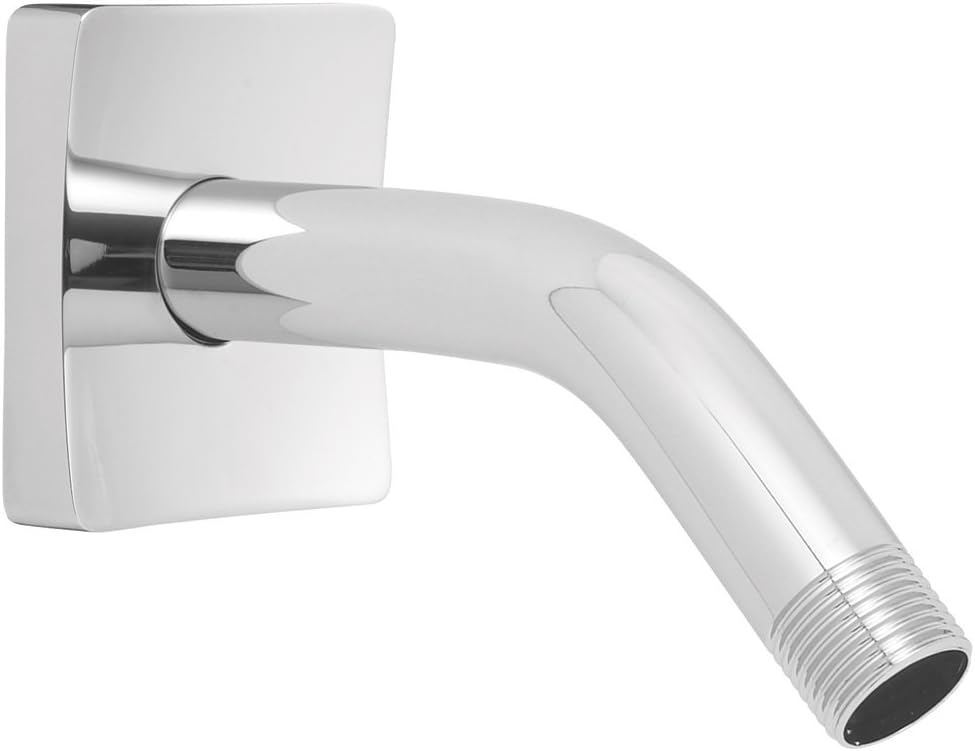 Polished Chrome Wall Mounted Shower Arm with Flange