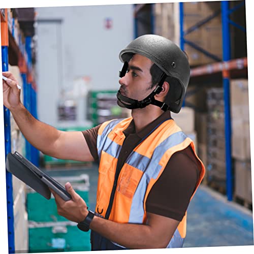 Casque de sécurité avec sangle élastique et mentonnière ajustable accessoire de chantier YARNOW - 4