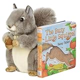 Aurora World Miyoni Grey Squirrel 8' Plush - Busy Squirrel Set - Realistic, Soft, and Cuddly Stuffed Animal for Kids and Collectors