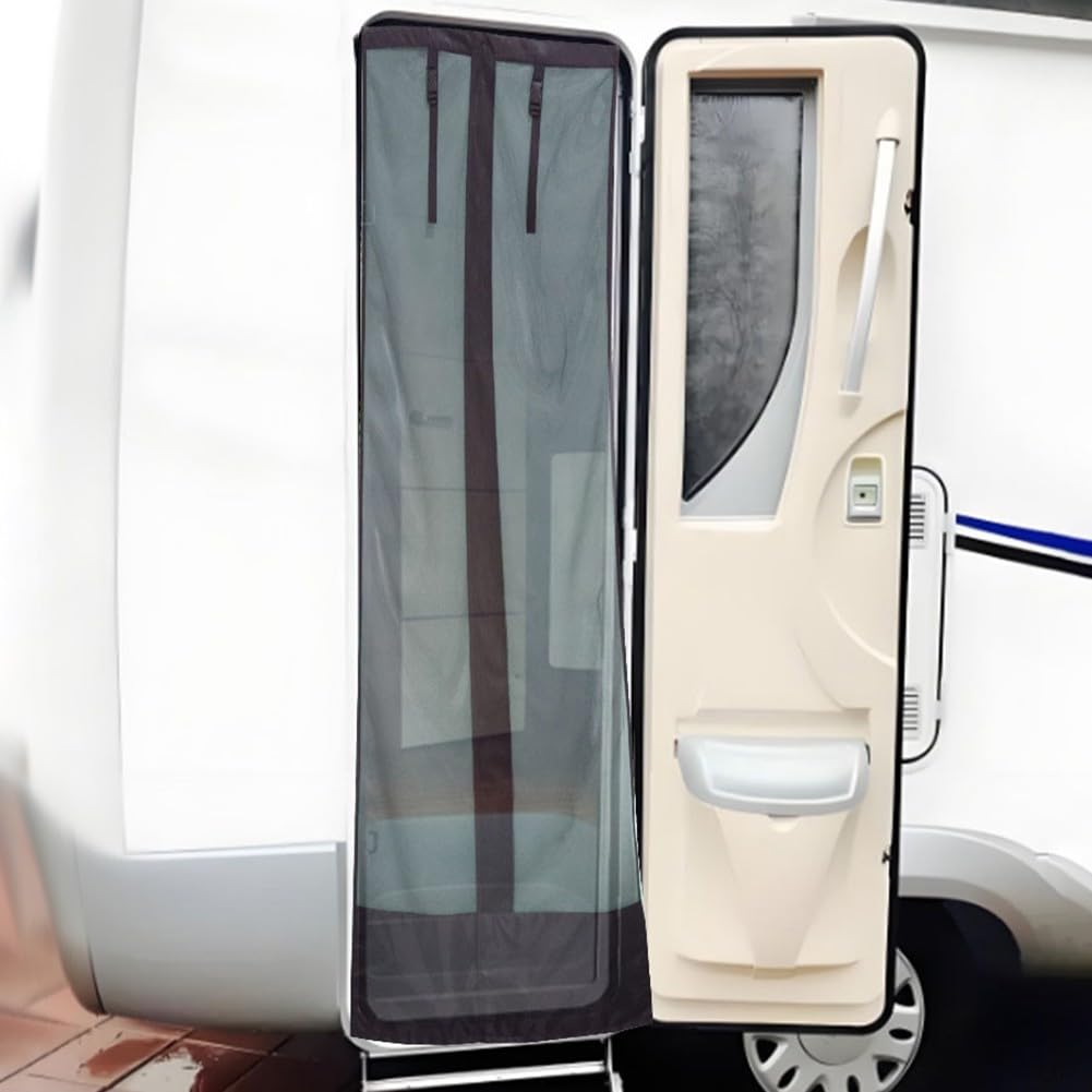 Zanzariera per camper, tenda a rete 202 x 72,5 cm, senza foratura
