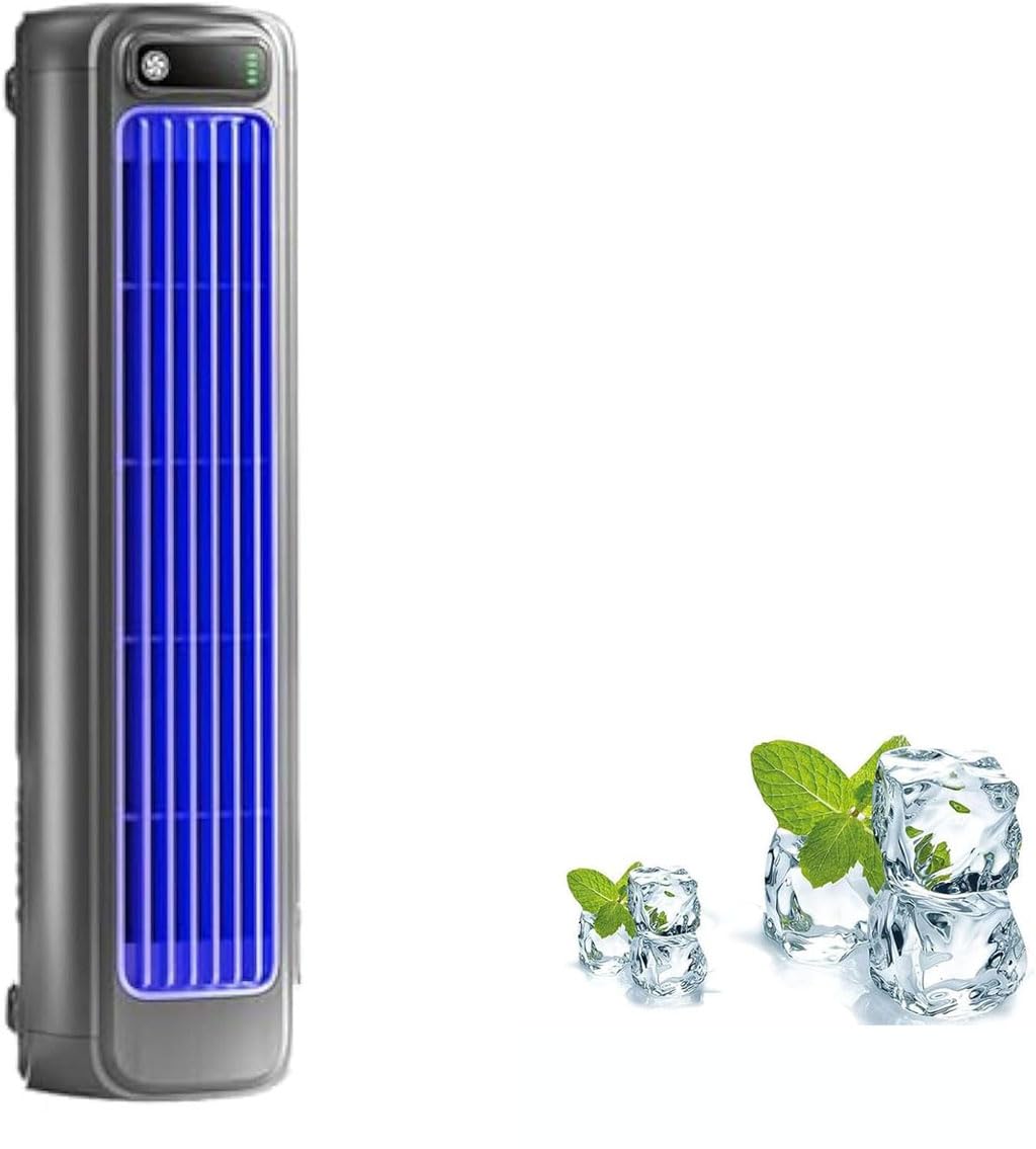 Migilife Asso del Freddo Condizionatore, 3 Velocità, Regolabile, con Sistema di Raffreddamento 3D Senza Lama, Condizionatori Portatili, per Camera da Letto, Ufficio(#A)