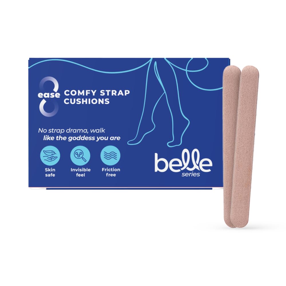 Belle Comfy Strap Cushions for Women | Strappy Heel Padding | Soft, Breathable Invisible Shoe Bite Protection Pads for Strappy Shoes (3 pairs)-image-35
