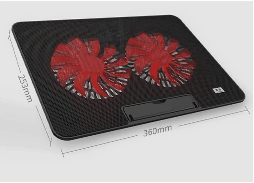 Base Raffreddamento per Laptop Pad di Raffreddamento per Laptop Ventola A LED A Due Vie Display LCD Controller Alimentatore USB Fino A 17 Pollici Accessori per PC Portatili