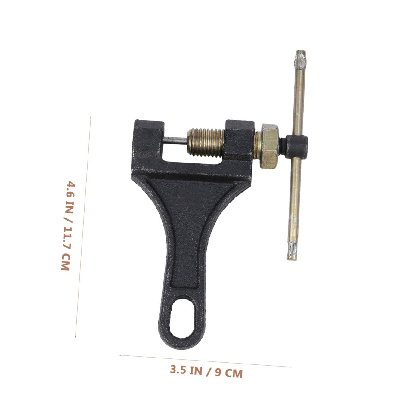 Cadena de Motocicleta de 132 Eslabones, Juego Negro de Metal