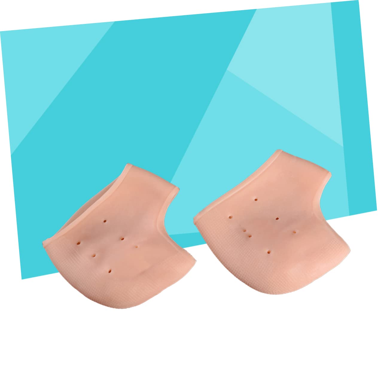 IWOWHERO Women's Heel Protective Socks Silicone Gel Foot Care Socks Breathable Design