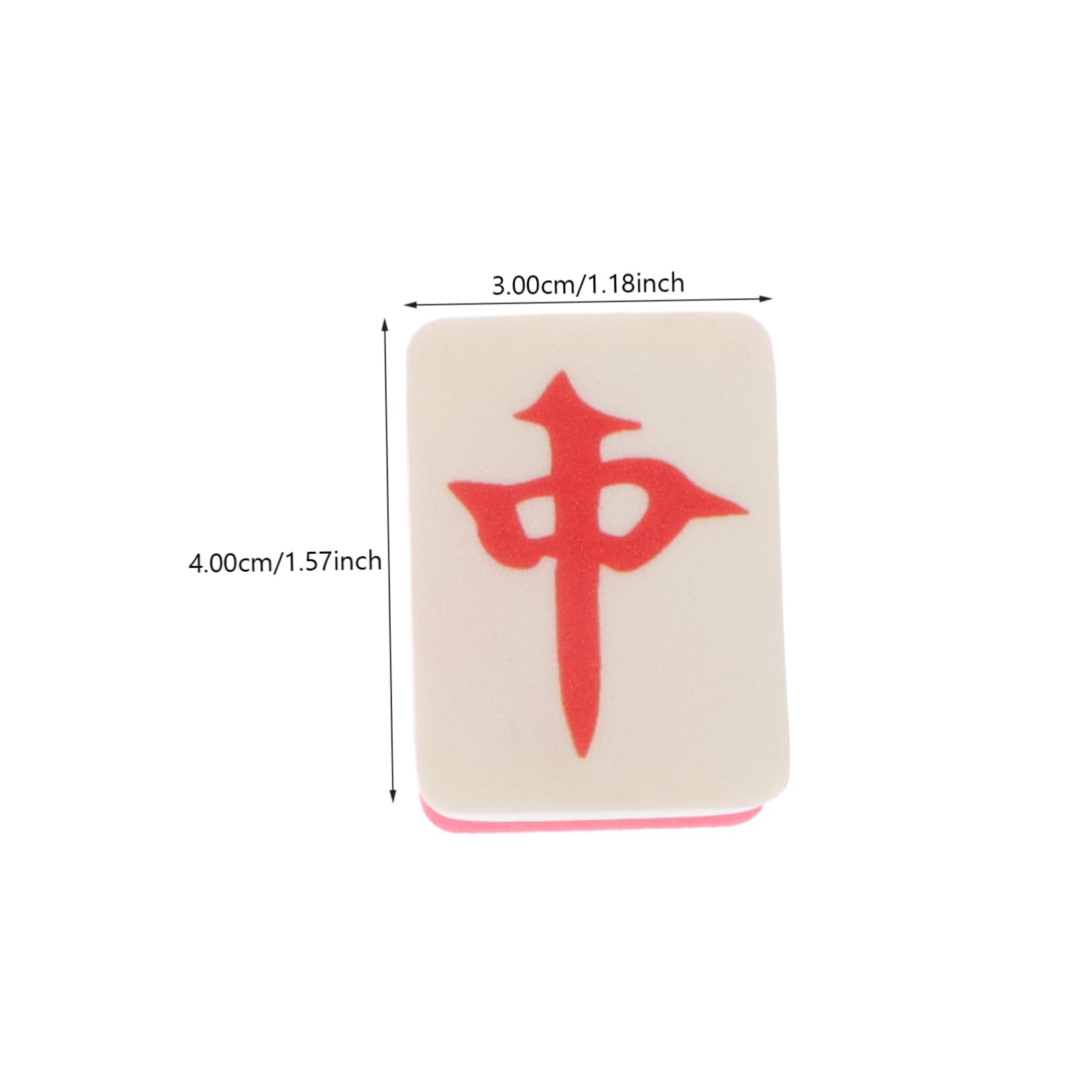 Healeved Portable Mini Pressed Powder Makeup Pads for Girl 10 Pieces Mahjong Shape