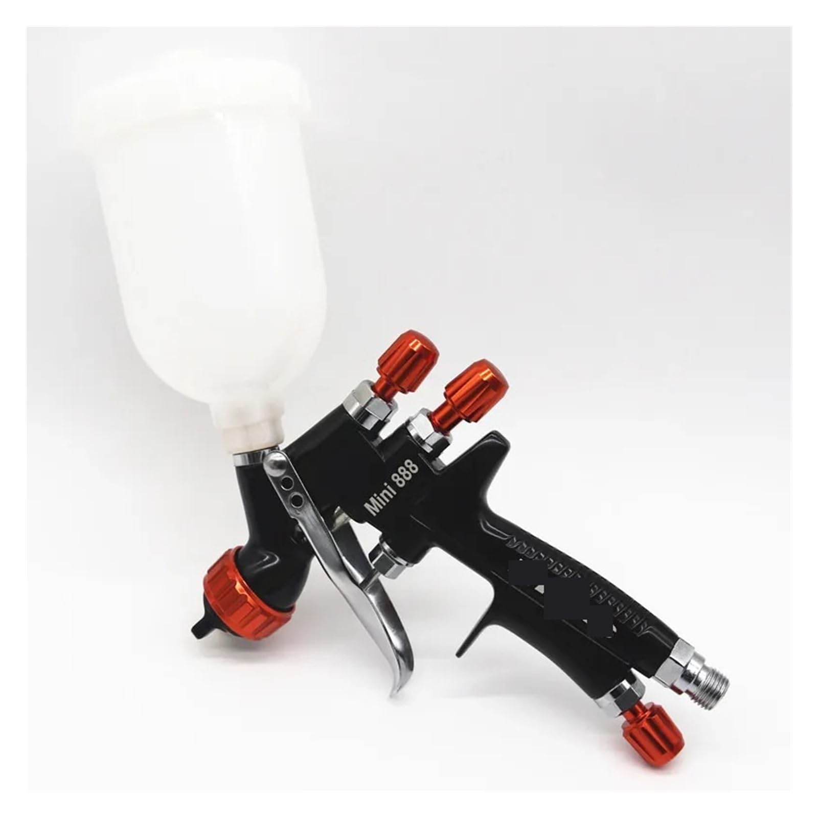 Pistola pulverizadora de 1,2 mm, Kit boquillas,0, Tanque 400 CC/250 CC, Pistola Aire con Vaso Mezclador Pintura y Adaptador, minipistola(Two Tank)
