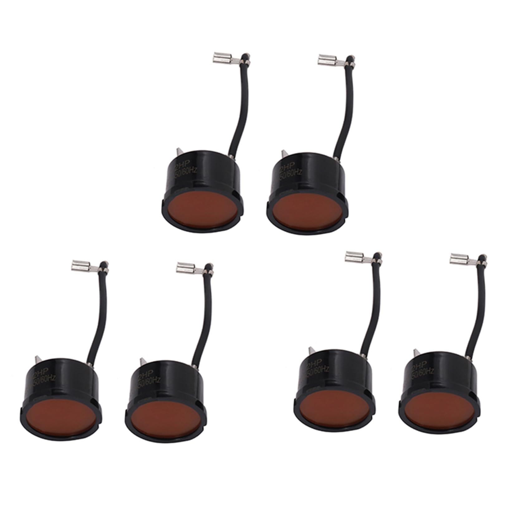 Jnchdghwa Black 6Pcs 1/2Hp 375W Refrigerator Thermal Overload Protector Compressor Replacement Part For Mini Refrigerator, Wine Center