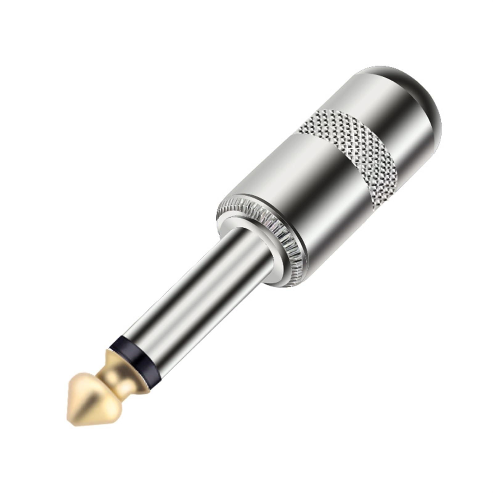 Conector de cable macho 6.35mm para eliminar ruido en micrófonos lote de 100 jack mono estéreo