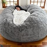 DOSYCOVUR Silla Bean Bag Adultos Suave Esponjosa Silla Bean Bag Adultos Cómoda Cama Bean Bag Reina Solo Funda Bean Bag Bolsas Almacenamiento Juguetes Rosa Bean Bag Lavable,I,180 * 90