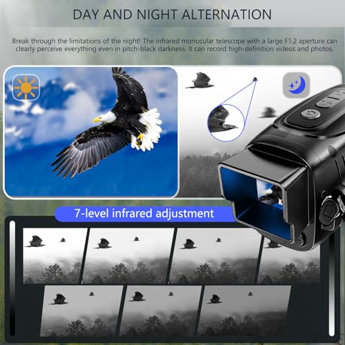 Multifunctional Thermal Imaging Camera Video Digital Day Night Use Gear Camping Essential Gift Handheld Night Viewing