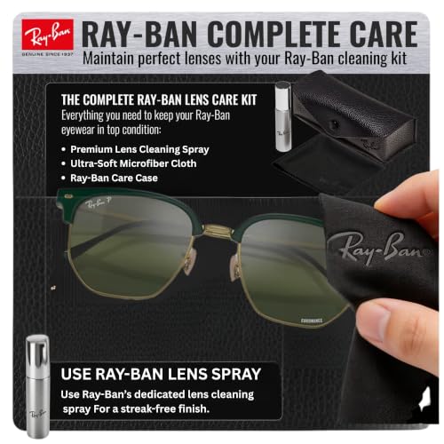 Image of Ray-Ban RB4416 NEW CLUBMASTER Squar Shape Sunglasses with Official Kit
